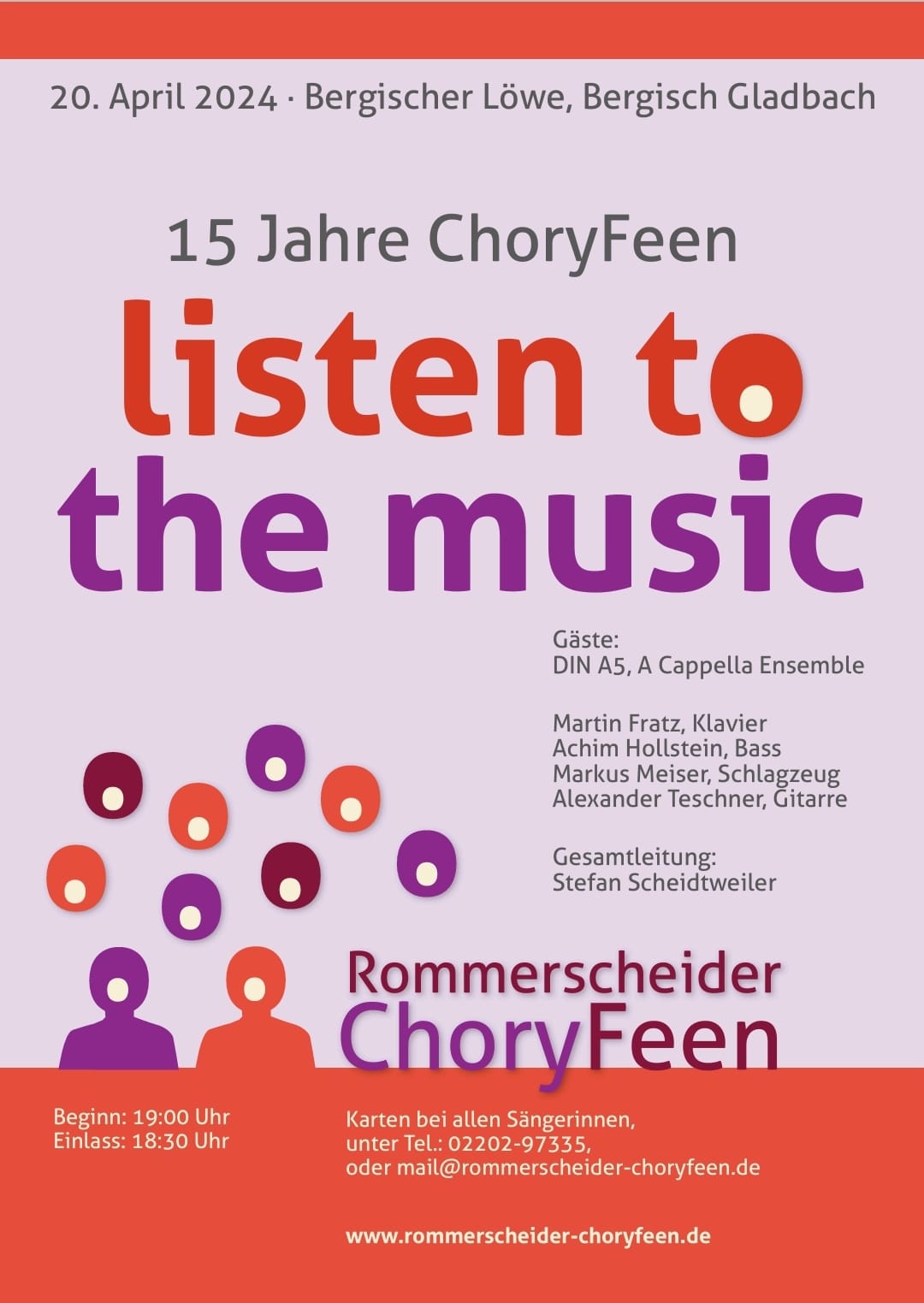 "Listen to the Music" - Konzert 15 Jahre ChoryFeen
